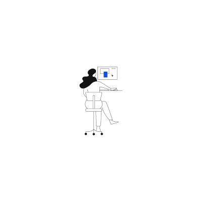 img_KONE Illustration Office woman working on computer -400px