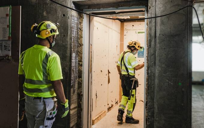 KONE CTU byggeheiser (Construction Time Use)